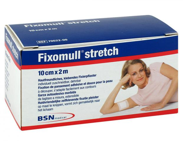 Fixomull stretch 10 cm x 2 m - Hypoallergenes Fixiervlies