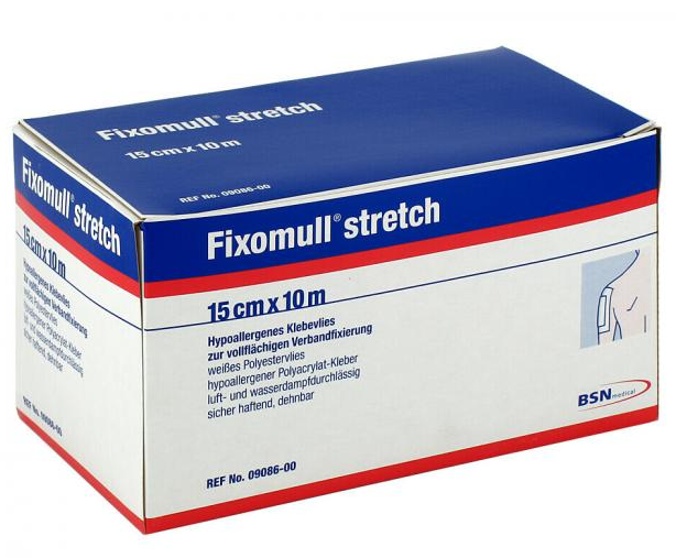 Fixomull stretch 15 cm x 10 m - Hypoallergenes Fixiervlies