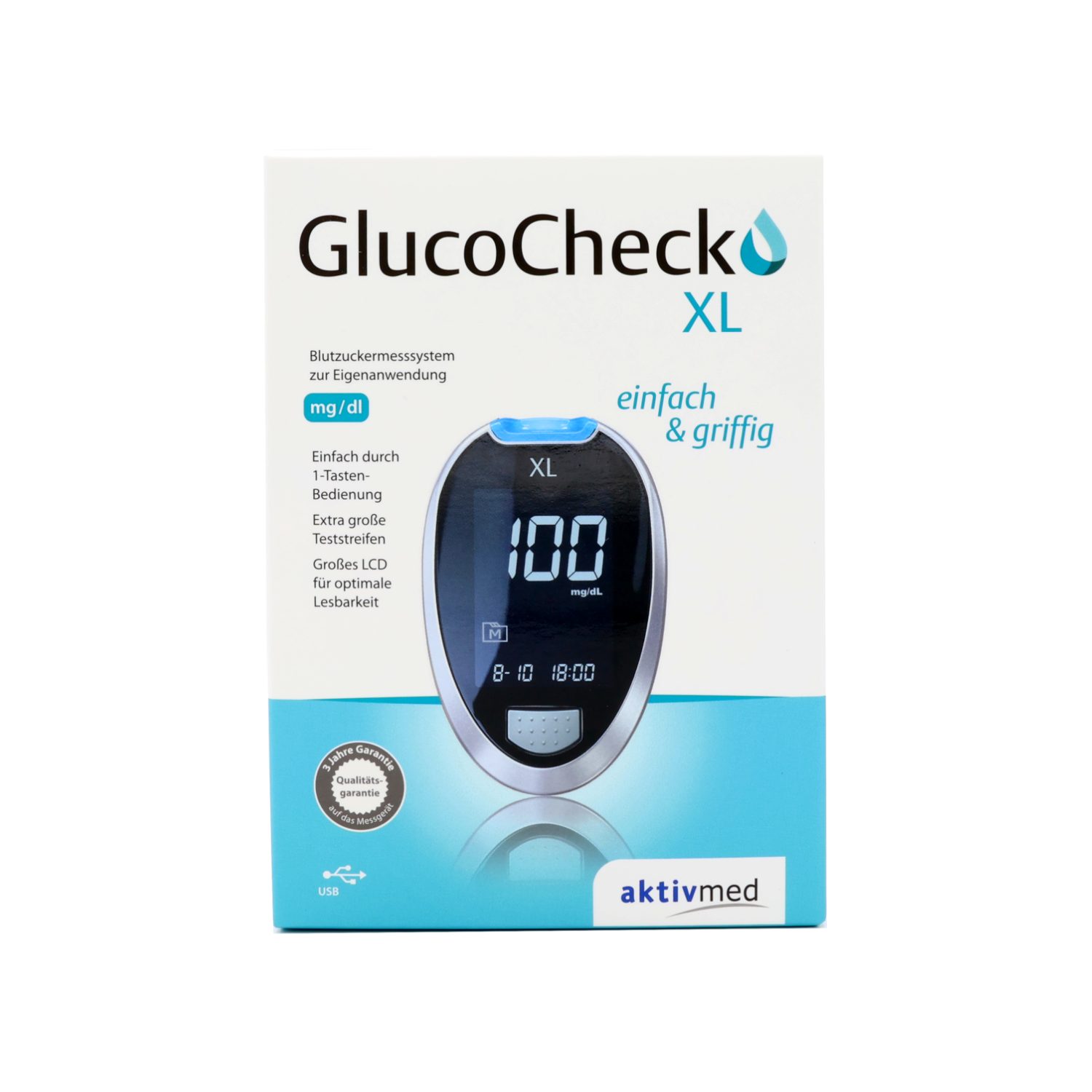 GlucoCheck XL Blutzuckermessgerät
