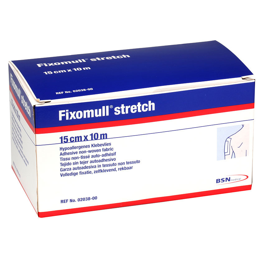Fixomull stretch 10 cm x 10 m - Hypoallergenes Fixiervlies