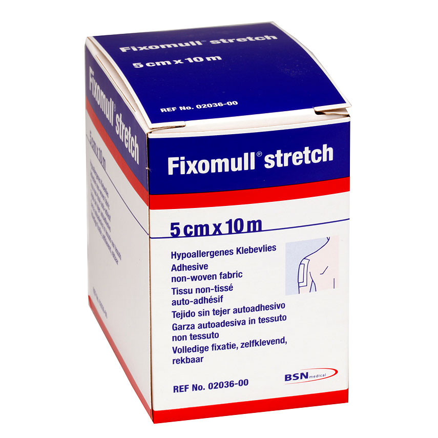Fixomull stretch 5 cm x 10 m - Hypoallergenes Fixiervlies