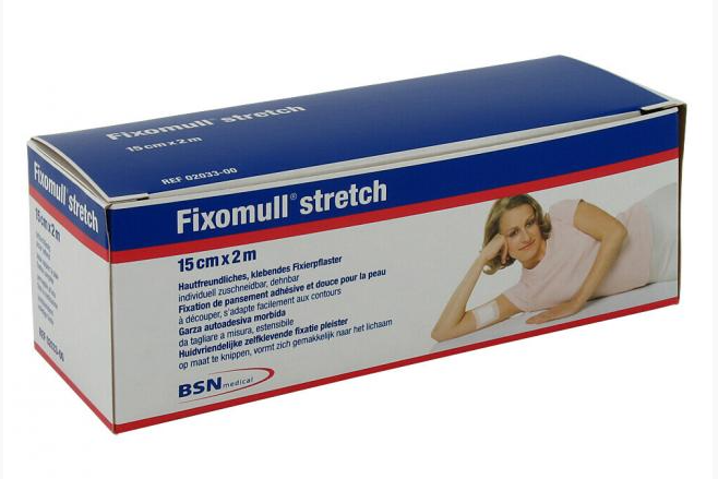 Fixomull-15x-2 Fixomull stretch 15 cm x 2 m - Hypoallergenes Fixiervlies